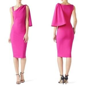 Chiara Boni la Petite Robe pink Fizzah sleeveless sheath midi dress Size 38 IT